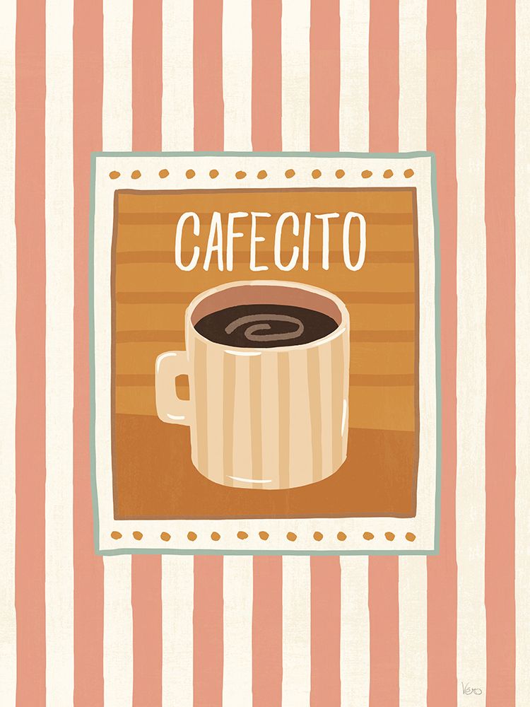 Cafe Patchwork III art print by Veronique Charron for $57.95 CAD