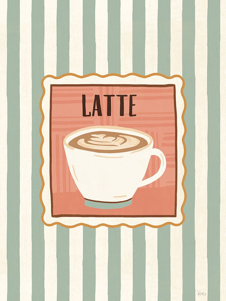 Cafe Patchwork IV art print by Veronique Charron for $57.95 CAD