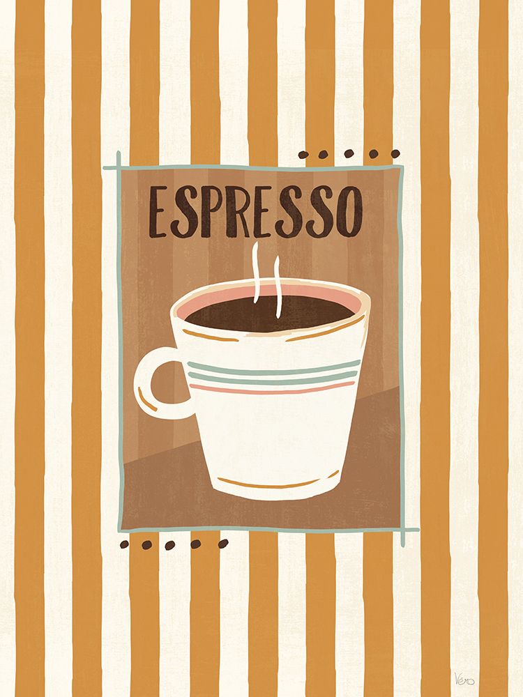 Cafe Patchwork V art print by Veronique Charron for $57.95 CAD
