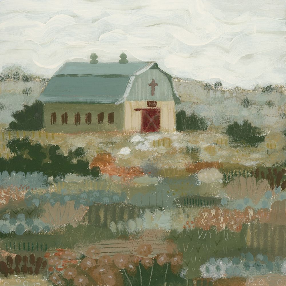 Barn in the Brush art print by Krystal Adams for $57.95 CAD