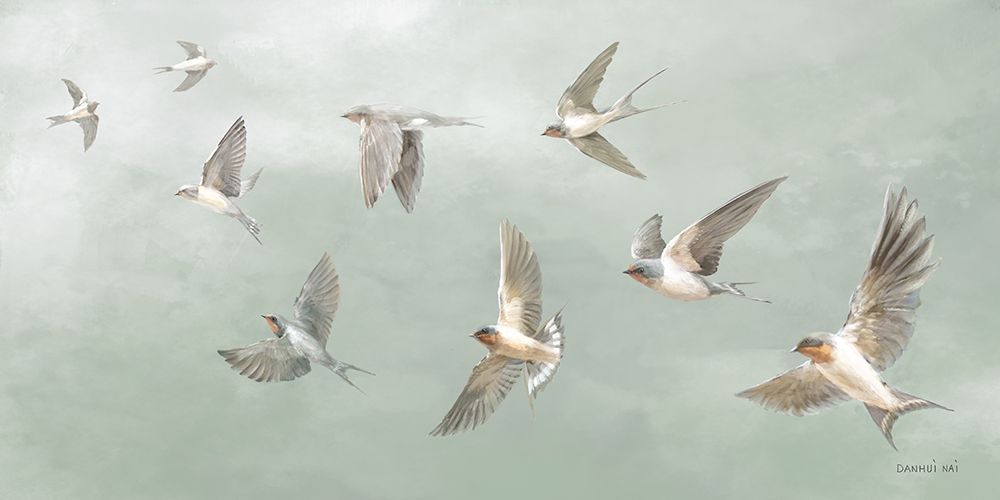 Birds in Flight art print by Danhui Nai for $57.95 CAD