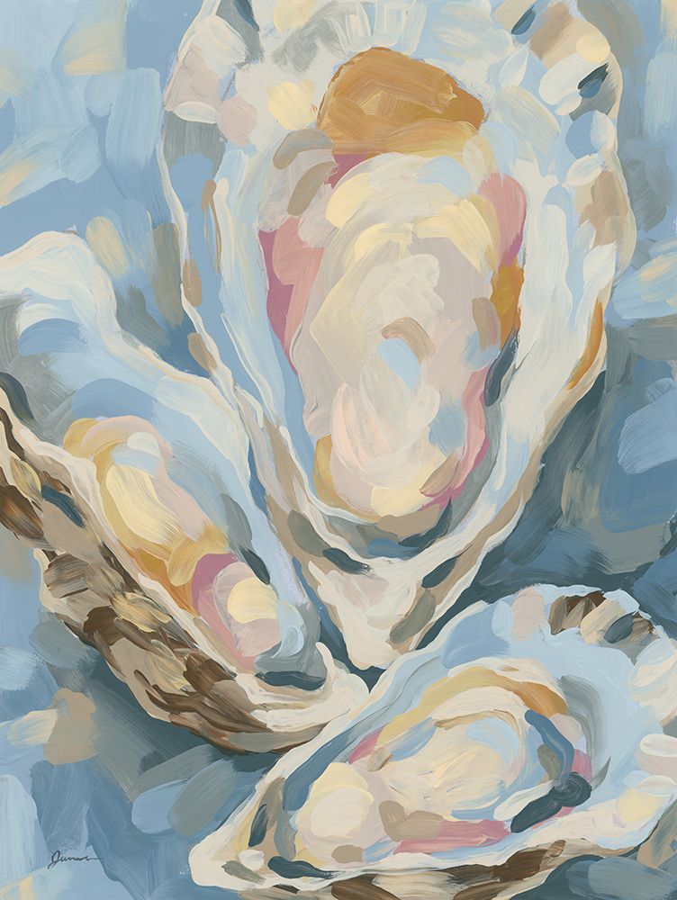 Mosaic Oysters I art print by June Erica Vess for $57.95 CAD
