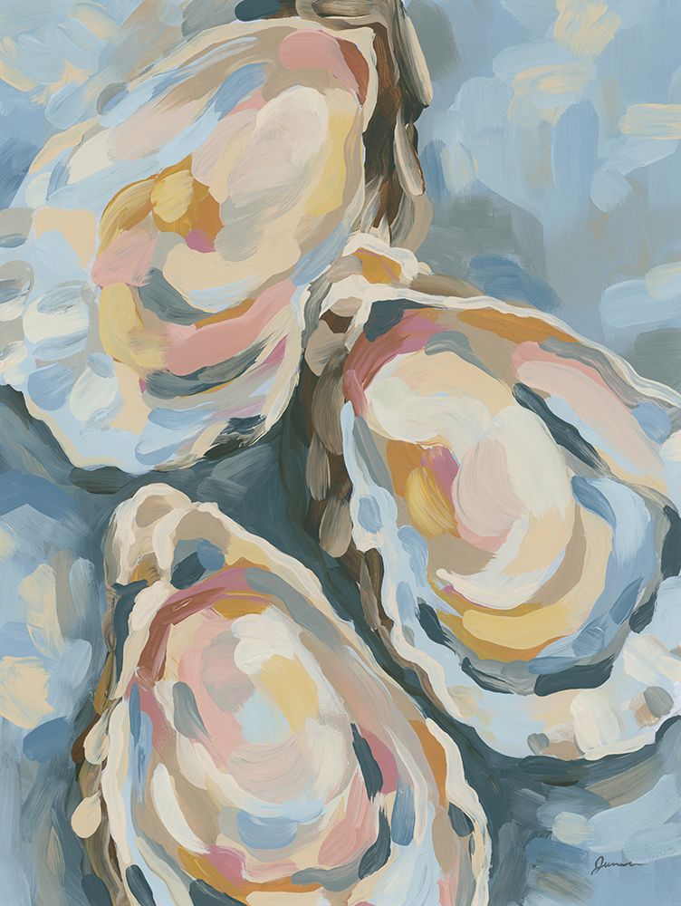 Mosaic Oysters II art print by June Erica Vess for $57.95 CAD