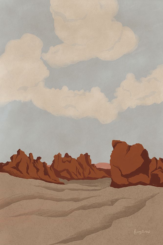 Canyon Landscape I art print by Becky Thorns for $57.95 CAD