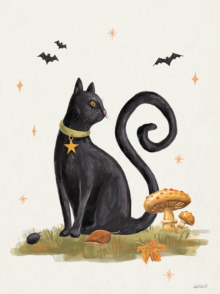 Midnight Mischief III art print by Anne Tavoletti for $57.95 CAD