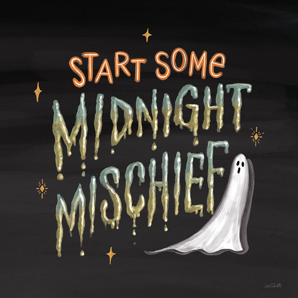 Midnight Mischief VI art print by Anne Tavoletti for $57.95 CAD