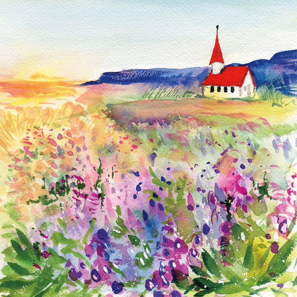 Little Mountain Church art print by Kristy Rice for $57.95 CAD