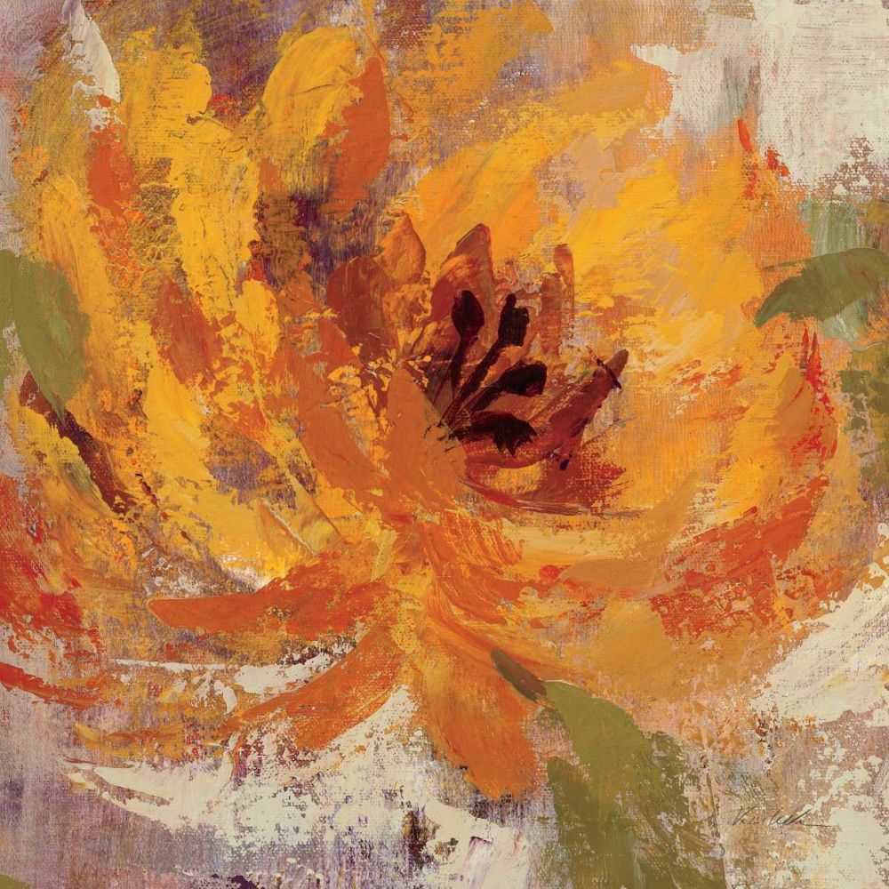 Fiery Dahlias I - Crop art print by Silvia Vassileva for $57.95 CAD