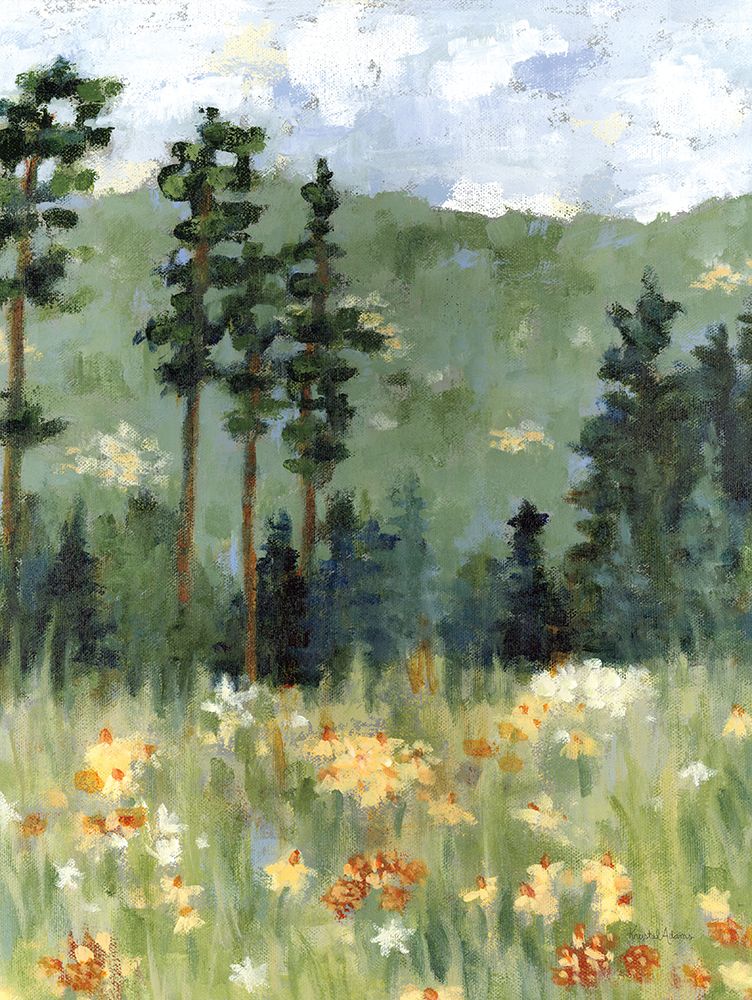 Wildflowers Among the Pines art print by Krystal Adams for $57.95 CAD