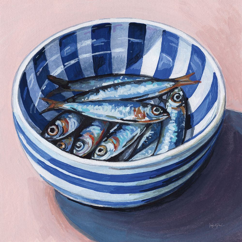 Bowl of Sardines art print by Kate Jarvik Birch for $57.95 CAD