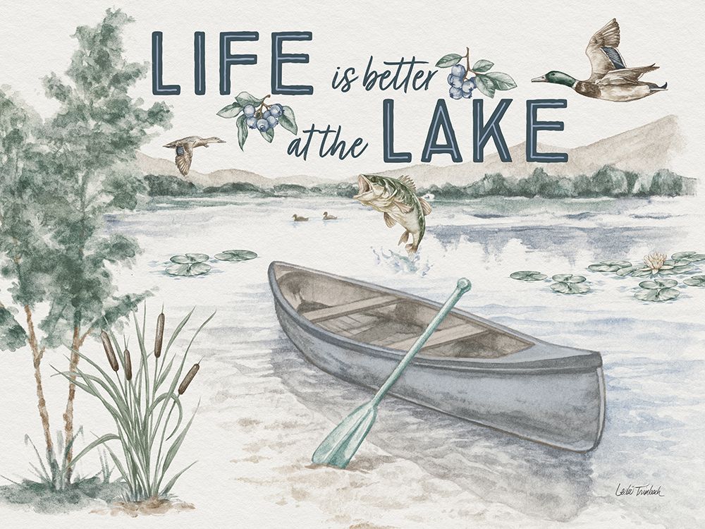 Lakeside I art print by Leslie Trimbach for $57.95 CAD
