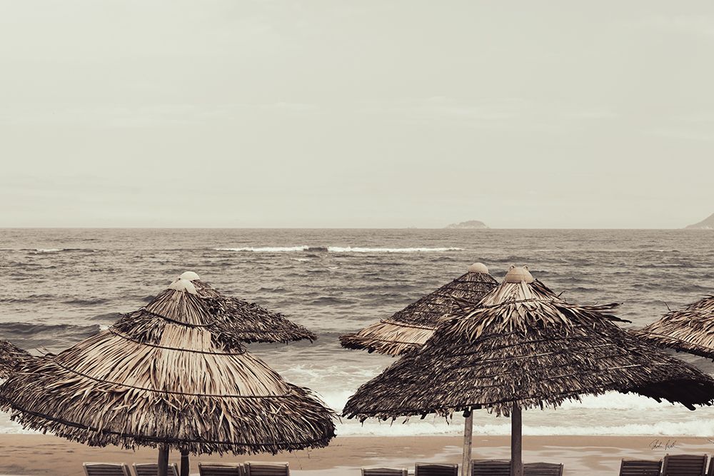 Beach Chairs III art print by Deborah Revell for $57.95 CAD