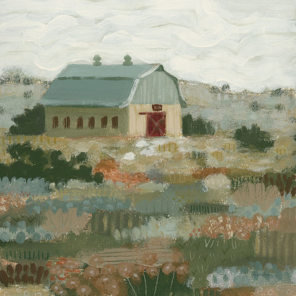 Barn in the Brush v2 art print by Krystal Adams for $57.95 CAD