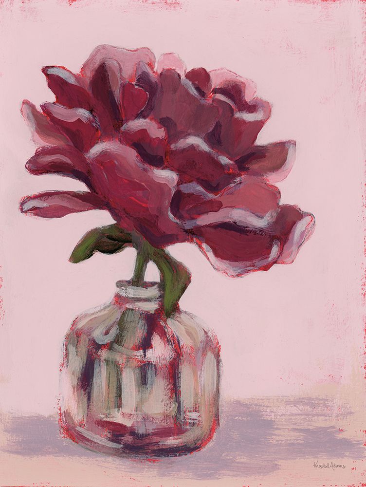 First Peony art print by Krystal Adams for $57.95 CAD