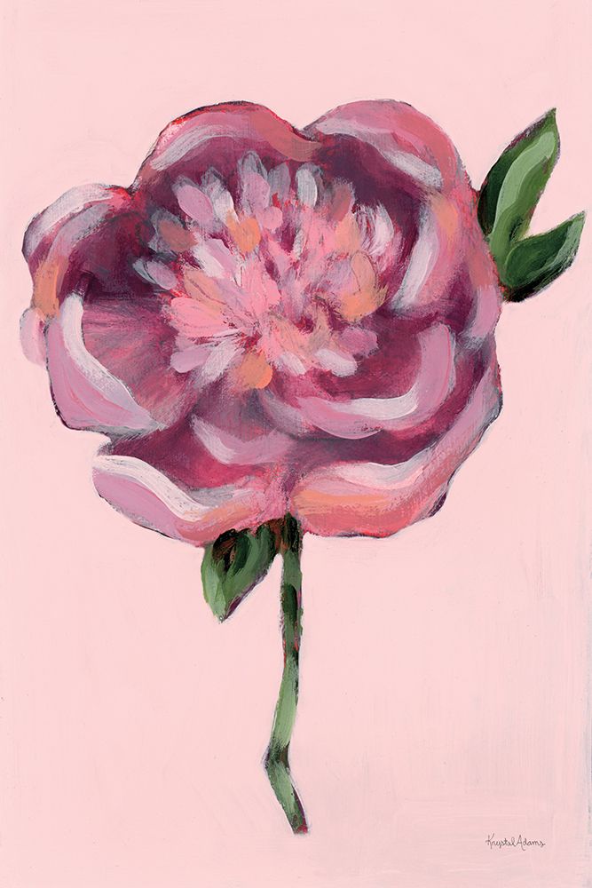 Peony in Pink art print by Krystal Adams for $57.95 CAD