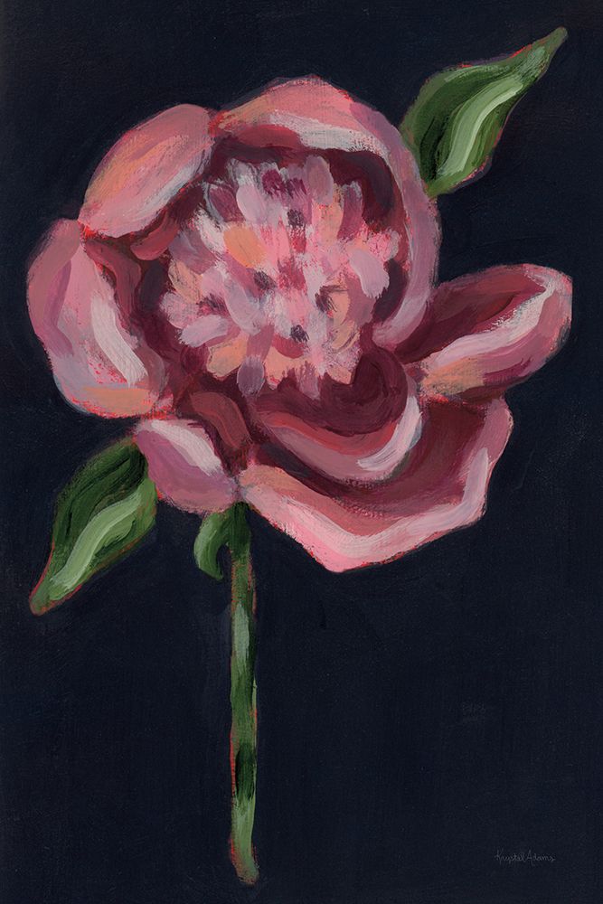 Peony in Black art print by Krystal Adams for $57.95 CAD