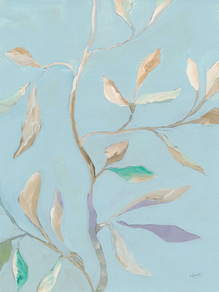 Drifting Leaves l art print by Nikita Jariwala for $57.95 CAD