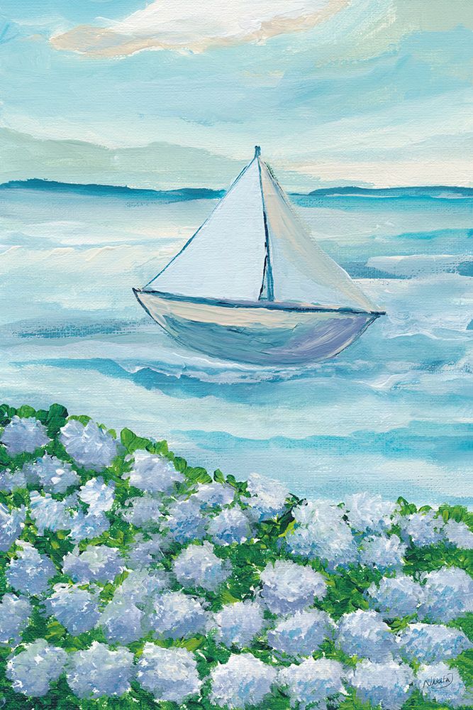 Where Sea Meets Bloom l art print by Nikita Jariwala for $57.95 CAD