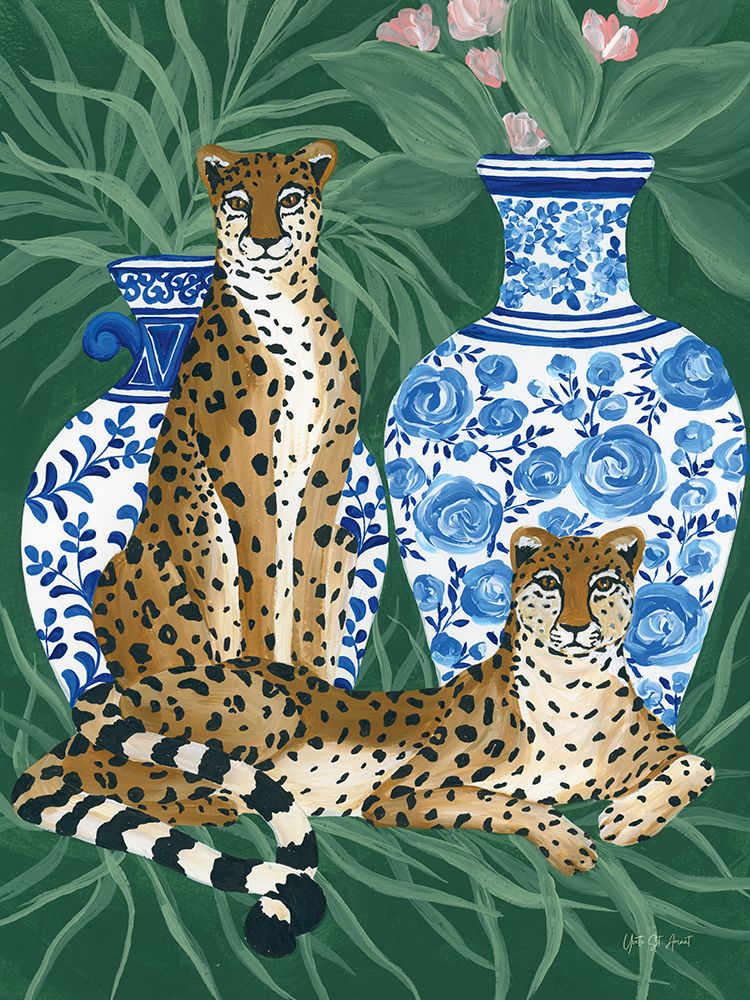 Cheetah Mates I art print by Yvette St. Amant for $57.95 CAD