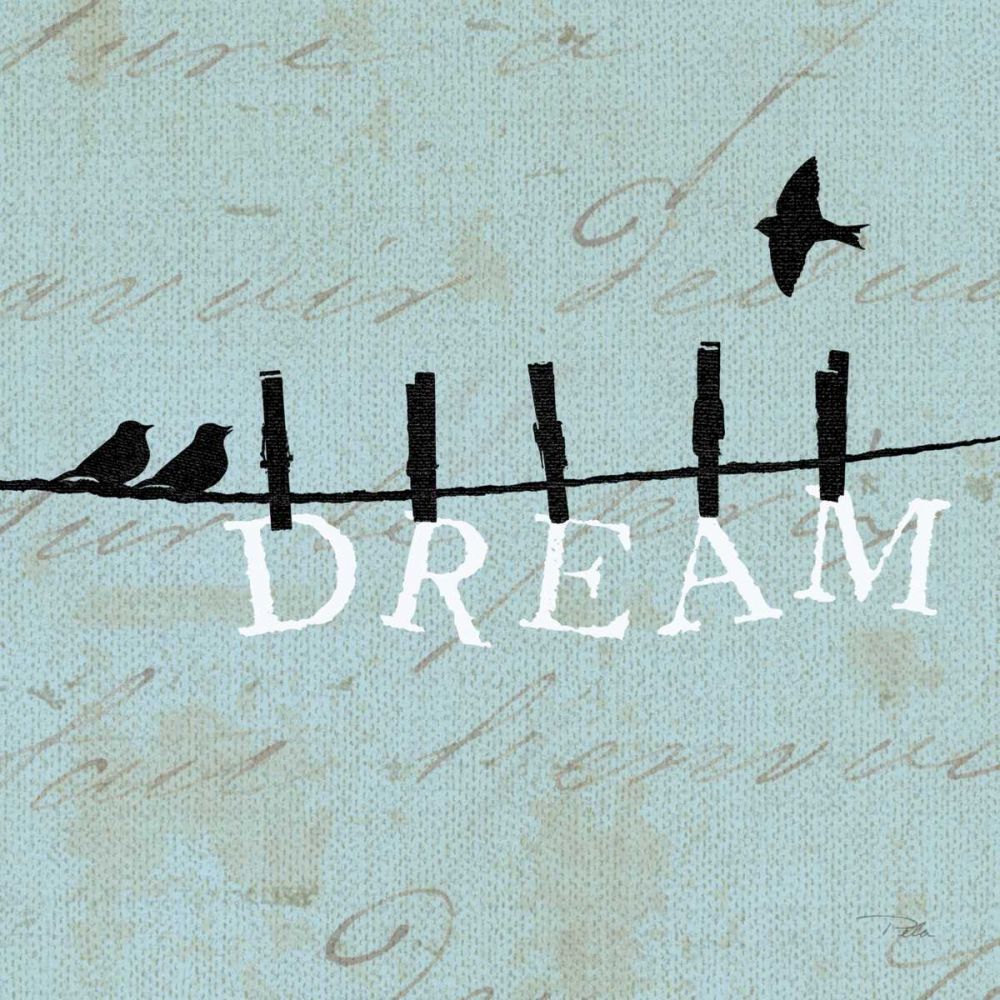 Birds on a Wire Square - Dream art print by Alain Pelletier for $57.95 CAD