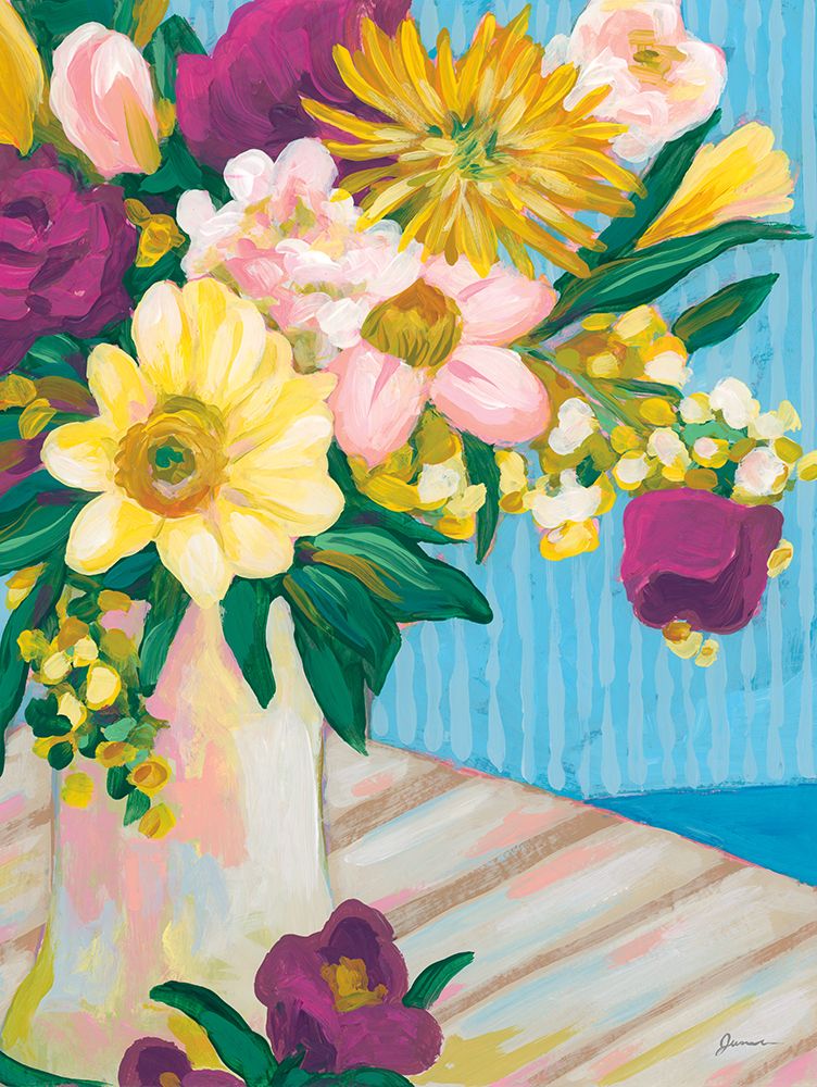Bright Bouquet I art print by June Erica Vess for $57.95 CAD