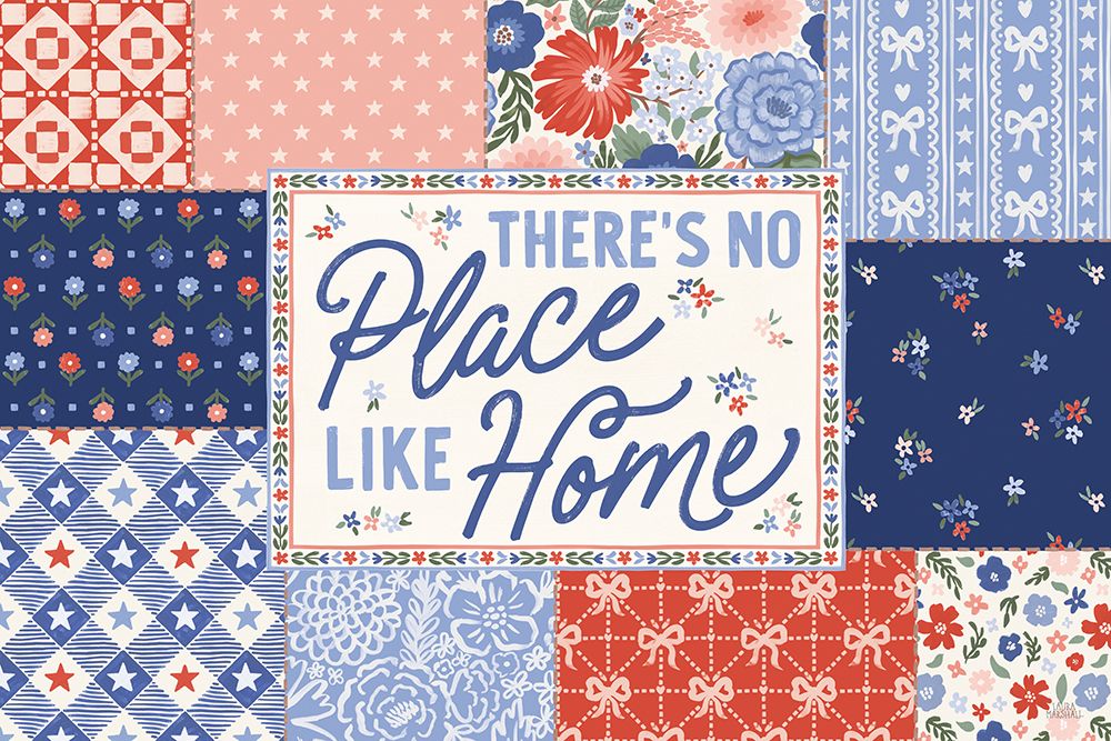 Blooming Americana I art print by Laura Marshall for $57.95 CAD