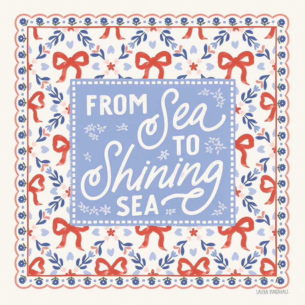 Blooming Americana IV art print by Laura Marshall for $57.95 CAD