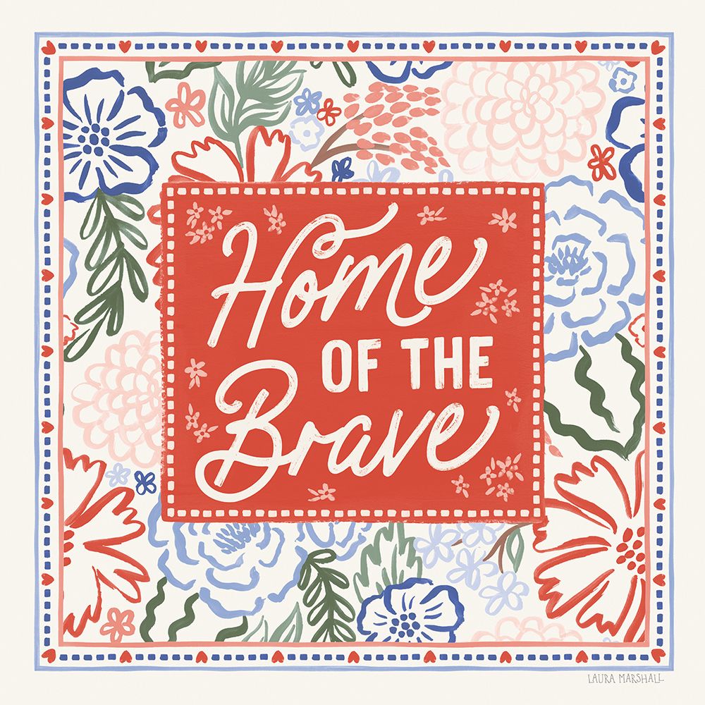 Blooming Americana V art print by Laura Marshall for $57.95 CAD