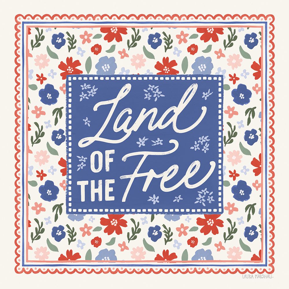 Blooming Americana VI art print by Laura Marshall for $57.95 CAD