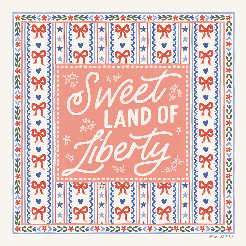 Blooming Americana VII art print by Laura Marshall for $57.95 CAD