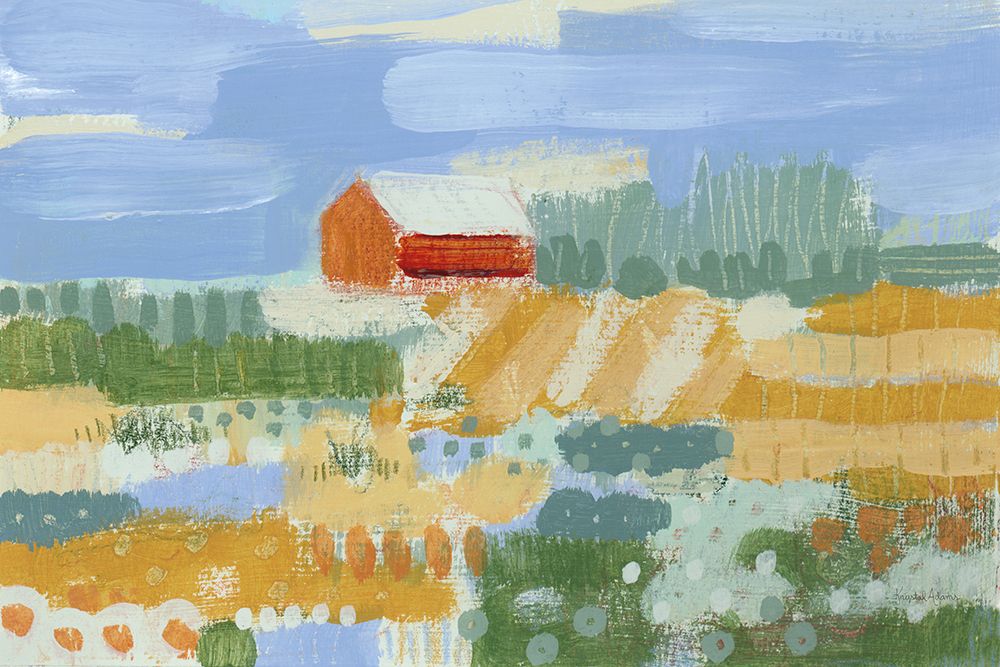 Red Barn Study art print by Krystal Adams for $57.95 CAD