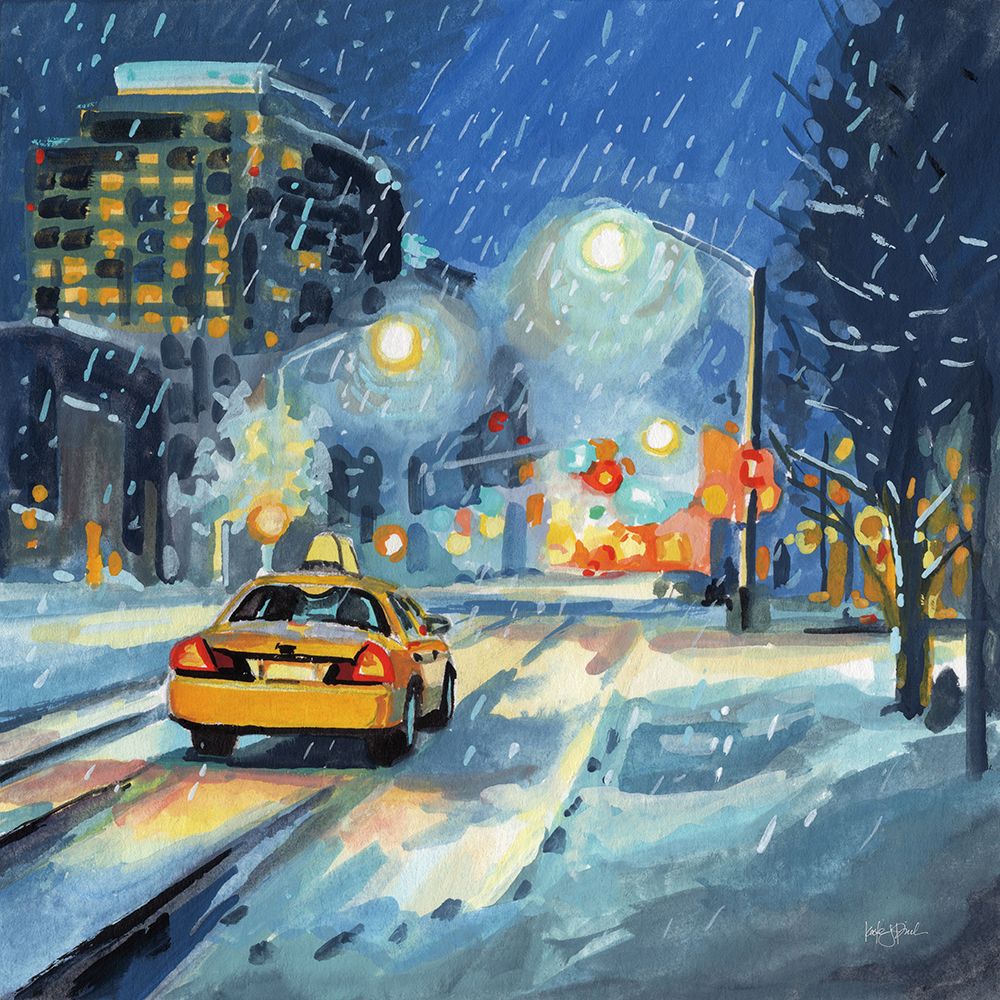 Snowbound Cab art print by Kate Jarvik Birch for $57.95 CAD