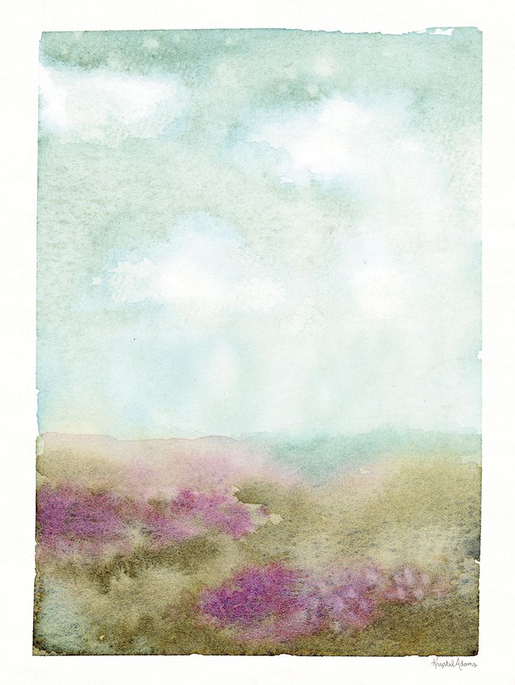 Purple Hills III art print by Krystal Adams for $57.95 CAD