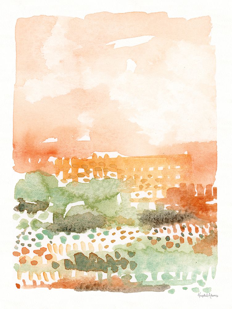 Peach Sunrise II art print by Krystal Adams for $57.95 CAD