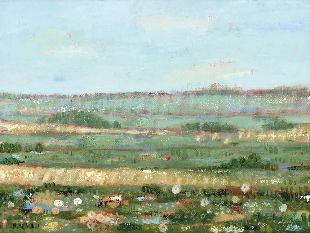 Flowers in the Hayfield art print by Krystal Adams for $57.95 CAD