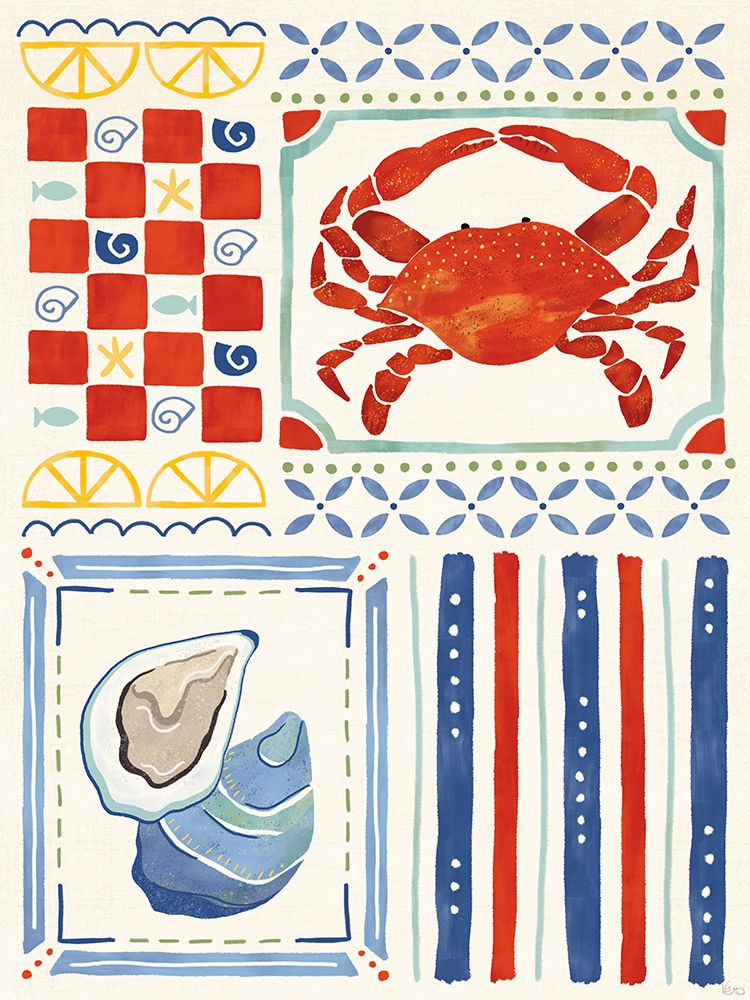 Shellfish Social II art print by Veronique Charron for $57.95 CAD