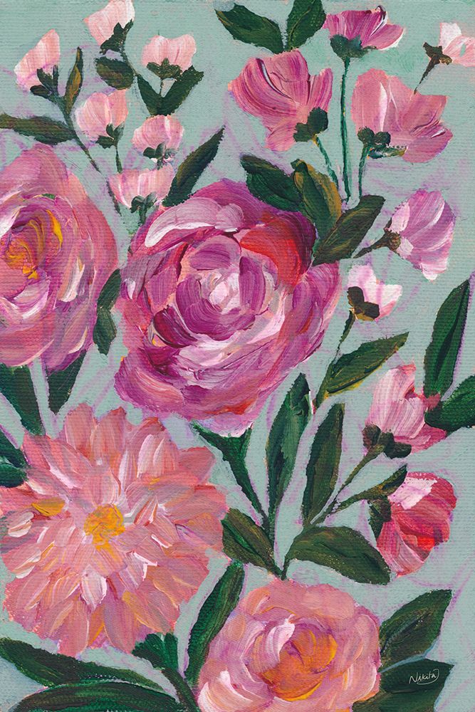 Pink Beauties lI art print by Nikita Jariwala for $57.95 CAD
