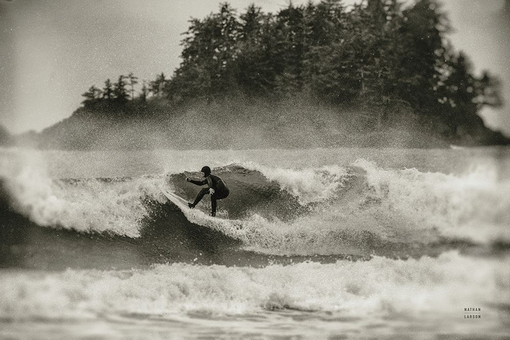 Pacific Surf II Sepia art print by Nathan Larson for $57.95 CAD