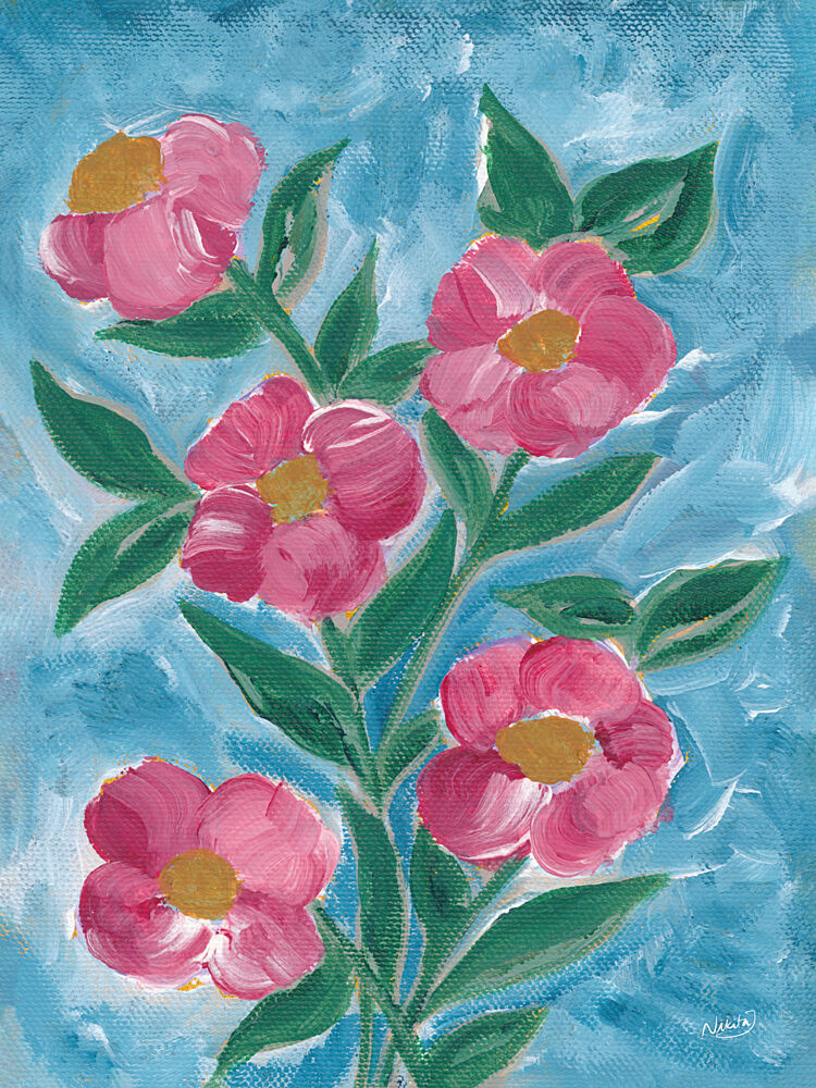 Floral Greetings art print by Nikita Jariwala for $57.95 CAD