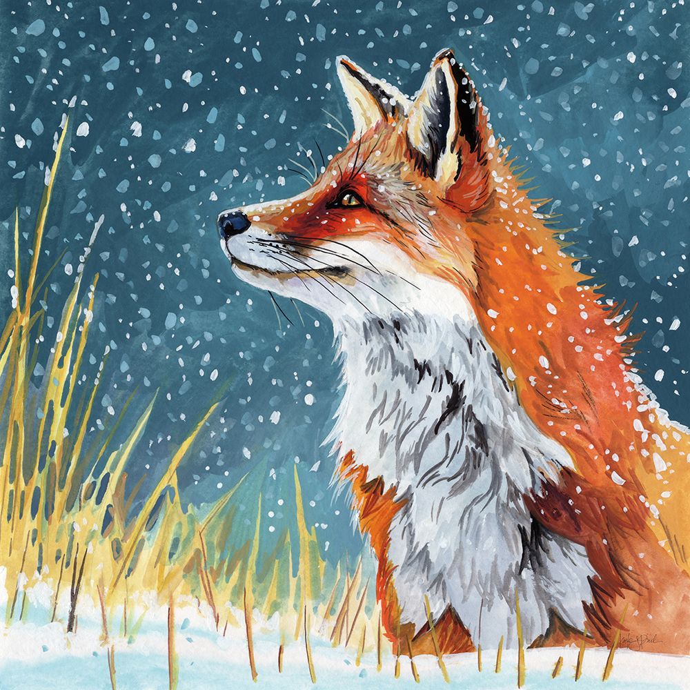 Fox In The Flurries art print by Kate Jarvik Birch for $57.95 CAD