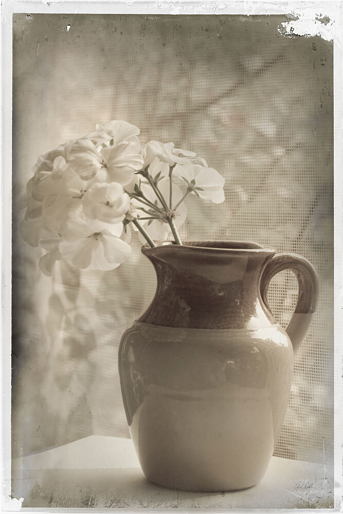 Cruche Et Hortensias art print by Deborah Revell for $57.95 CAD