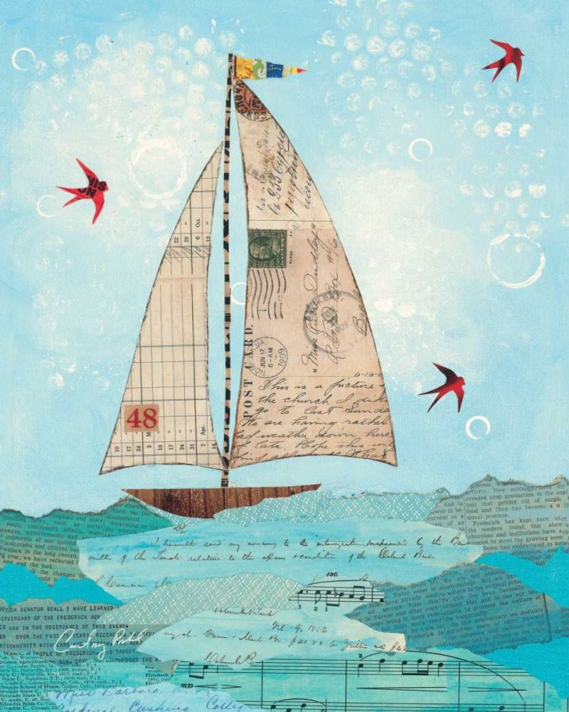 Coastal Notes I art print by Courtney Prahl for $57.95 CAD