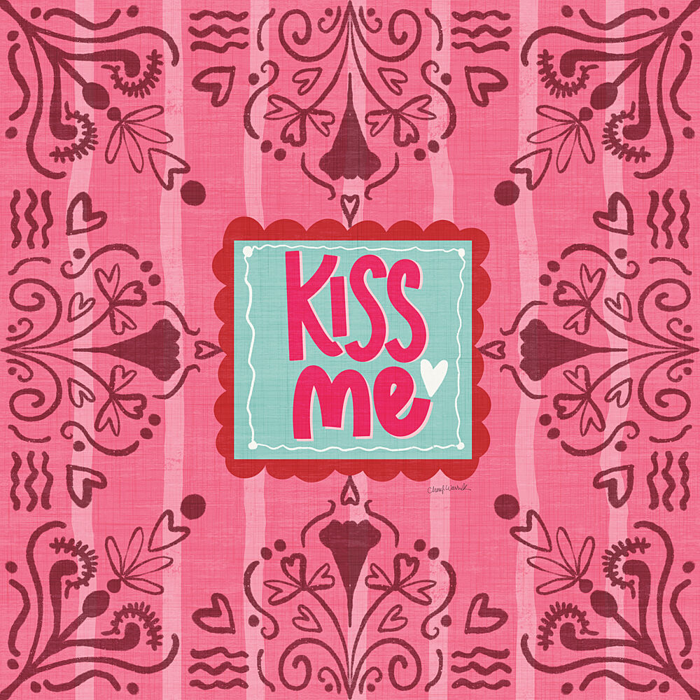 Heart to Heart Kiss Me art print by Cheryl Warrick for $57.95 CAD