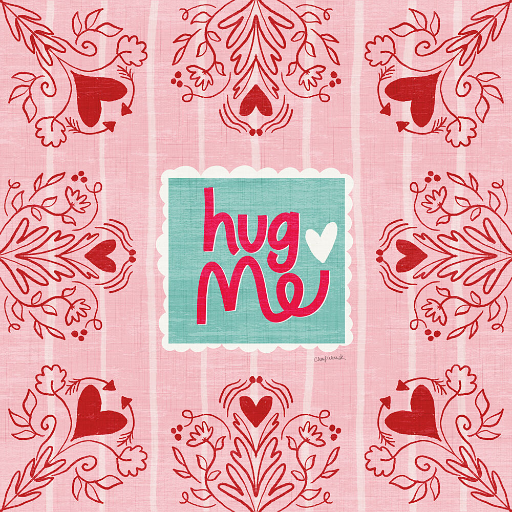 Heart to Heart Hug Me art print by Cheryl Warrick for $57.95 CAD