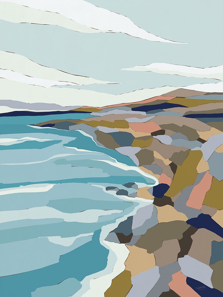 Shimmering Shore ll art print by Nikita Jariwala for $57.95 CAD