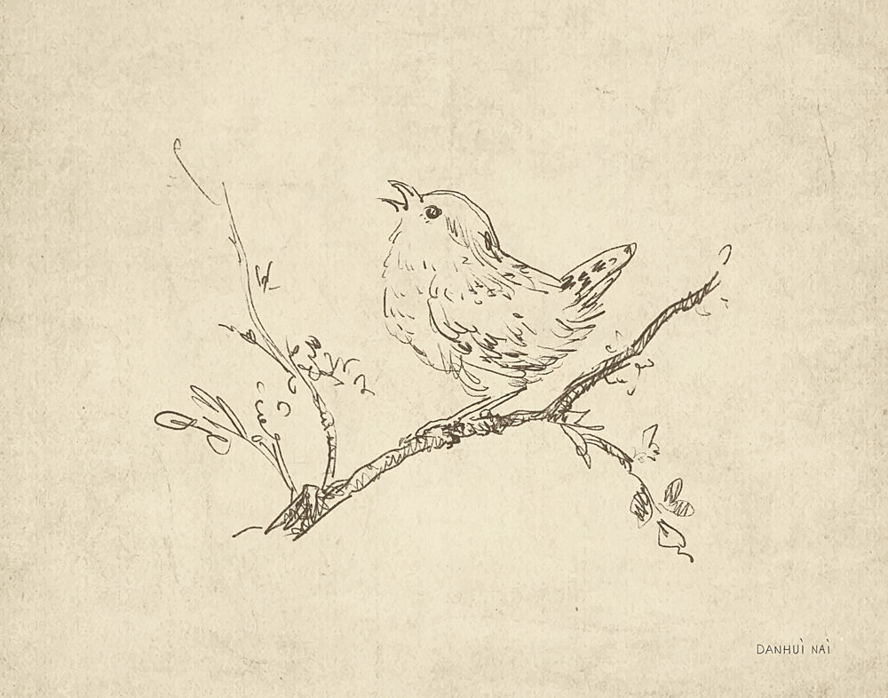 Woodland Songbird art print by Danhui Nai for $57.95 CAD