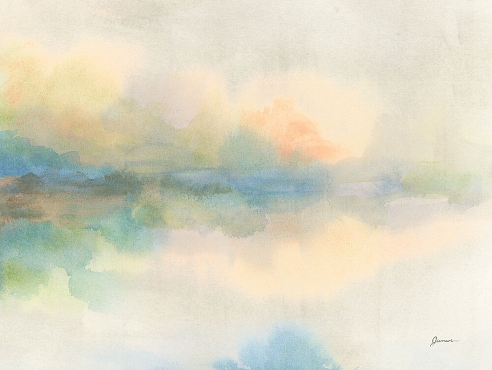 Hazy Shore I art print by June Erica Vess for $57.95 CAD