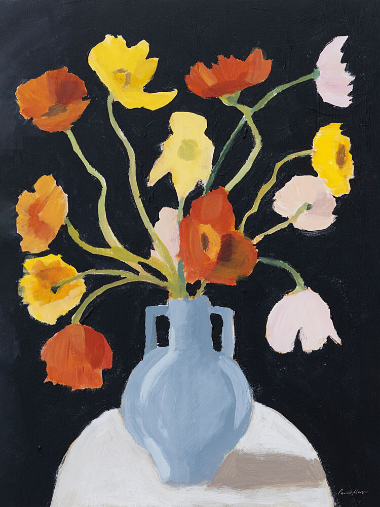 Poppies on Black art print by Pamela Munger for $57.95 CAD