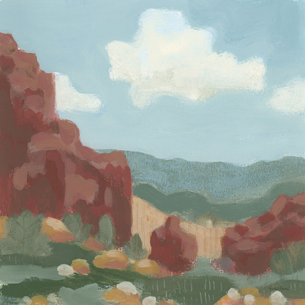 Red Rocks Sketch art print by Krystal Adams for $57.95 CAD