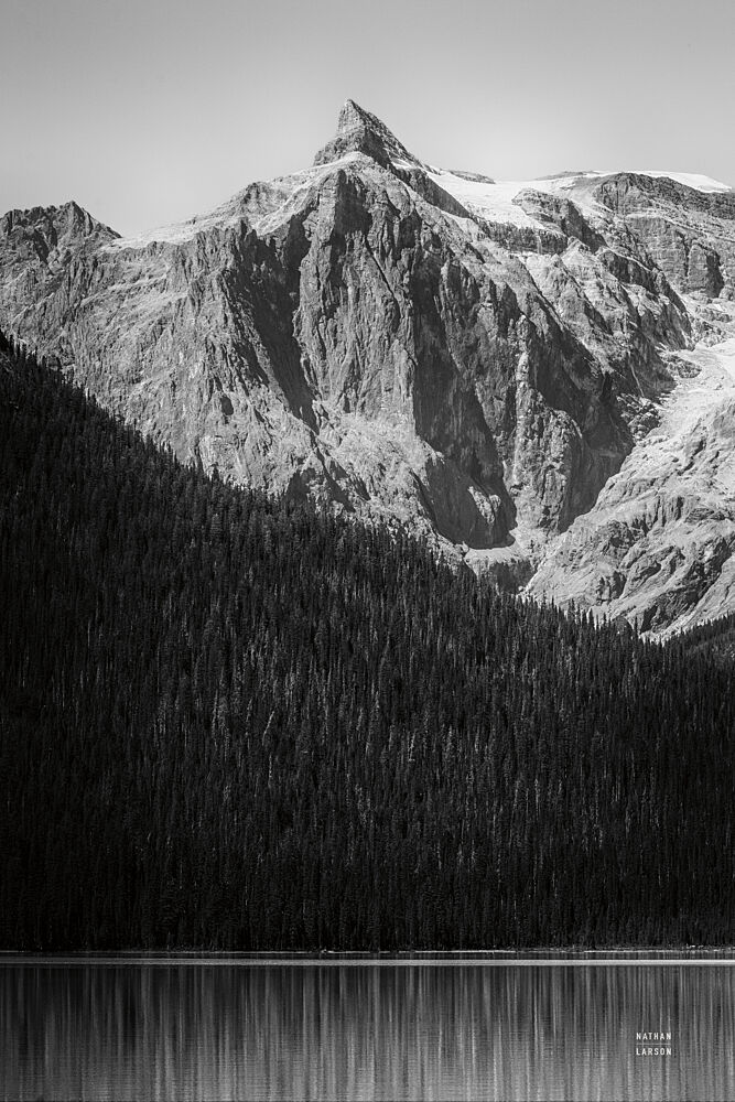 Emerald Lake Afternoon Bw art print by Nathan Larson for $57.95 CAD